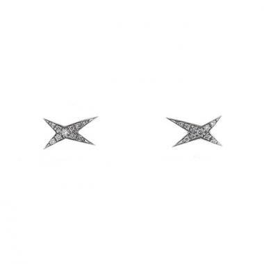 Paire de puces d'oreilles Mauboussin Nuances de Toi en or blanc et diamants