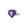 Mauboussin Mes Couleurs à Toi ring in white gold,  diamonds and amethyst and in amethyst - 00pp thumbnail