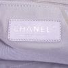 Chanel Timeless Maxi Jumbo handbag in burgundy quilted leather and burgundy canvas - Detail D4 thumbnail