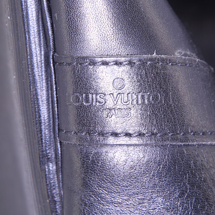 Mochila Louis Vuitton Randonnée en cuero Epi negro - Detail D4