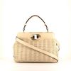 Bulgari Isabella Rossellini shoulder bag in beige quilted leather and beige leather - 360 thumbnail