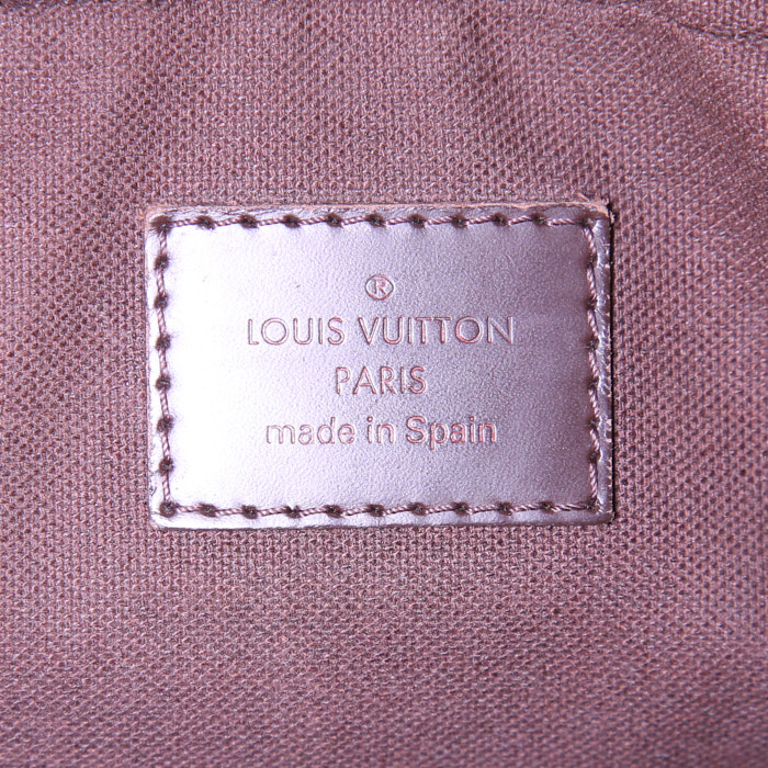Pochette-cintura Louis Vuitton Brooklyn Bum Bag in tela a scacchi marrone - Detail D3