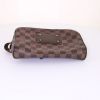 Pochette-ceinture Louis Vuitton Brooklyn Bum Bag en toile damier marron - Detail D4 thumbnail