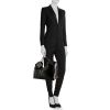 Chanel Coco Cabas shopping bag in black vinyl - Detail D1 thumbnail