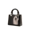 Dior Lady Dior medium model handbag in black patent leather - 00pp thumbnail