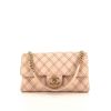 Chanel Timeless handbag in varnished pink quilted leather - 360 thumbnail