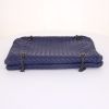 Bottega Veneta Duo handbag in blue intrecciato leather - Detail D5 thumbnail