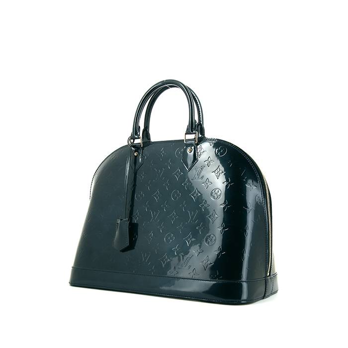 Borsa Louis Vuitton Alma modello grande in pelle Epi verniciata nera, RvceShops Revival
