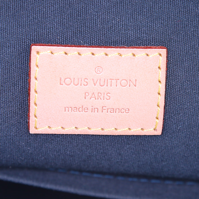 Bolso de mano Louis Vuitton Alma modelo grande en charol Monogram azul - Detail D3