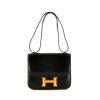 Bolso de mano Hermes Constance mini en cuero box negro - 360 thumbnail