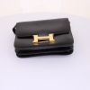 Hermes Constance mini handbag in black box leather - Detail D5 thumbnail