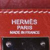 Sac à main Hermes Kelly 32 cm en cuir box rouge-rouille - Detail D4 thumbnail