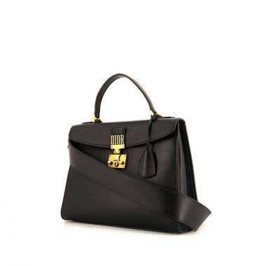 Borsa a tracolla Dior Dioraddict in pelle blu scuro