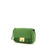 Borsa a tracolla Chanel Chic With Me in jersey verde - 00pp thumbnail