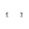 Poiray Tresse earrings in white gold and diamonds - 00pp thumbnail