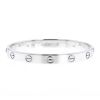Twisted Cartier Love bracelet in white gold - 00pp thumbnail