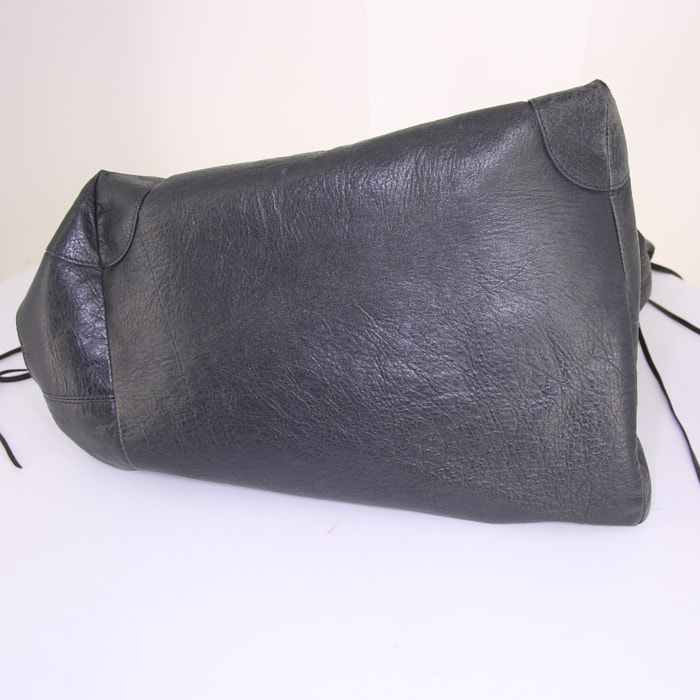 Borsa Balenciaga Day in pelle grigia - Detail D4
