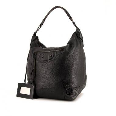 Bolso de mano Balenciaga Day en cuero gris