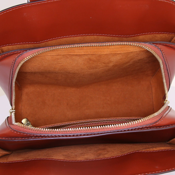 Borsa Louis Vuitton Pont Neuf in pelle Epi marrone - Detail D2
