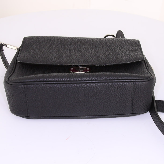 Bolso bandolera Dior Be Dior en cuero negro - Detail D5