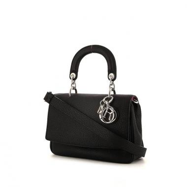 Borsa a tracolla Dior Be Dior in pelle nera