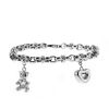 Chopard Happy Diamonds bracelet in white gold,  diamond and sapphire - 00pp thumbnail