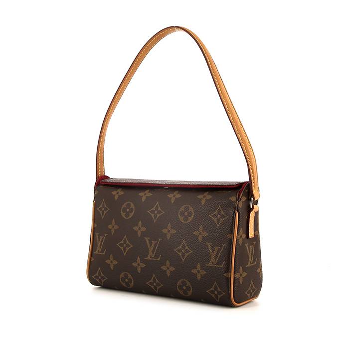 Louis Vuitton Authentic Recital Handbag Monogram Canvas Brown