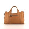 Salvatore Ferragamo handbag in beige leather - 360 thumbnail