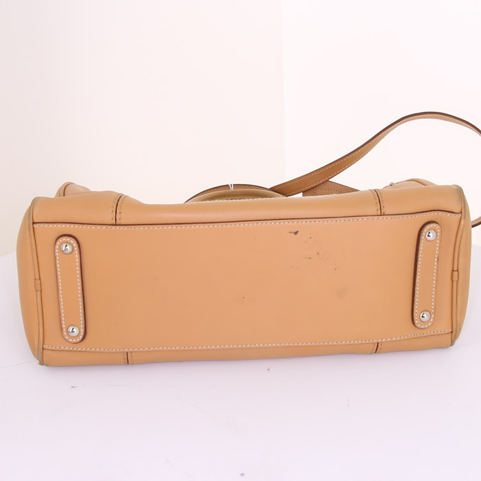 Borsa Salvatore Ferragamo in pelle beige - Detail D5