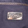 Salvatore Ferragamo Gancini handbag in black grained leather - Detail D3 thumbnail