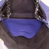 Fendi Mini Baguette mini shoulder bag in purple leather and yellow furr - Detail D2 thumbnail