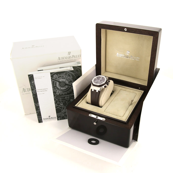 Audemars Piguet Lady Royal Oak Offshore watch in stainless steel Ref:  0540 Circa  2010 - Detail D2