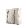 Shopping bag Chanel Grand Shopping in pelle trapuntata bianca - 00pp thumbnail
