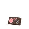 Portefeuille Louis Vuitton Zippy en toile monogram enduite marron - 00pp thumbnail