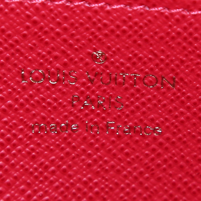 Portafogli Louis Vuitton Zippy in tela monogram cerata marrone con motivo - Detail D3