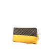 Fauré Le Page Pouch in brown monogram canvas and yellow leather - 00pp thumbnail