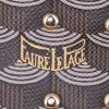 Bolsito de mano Fauré Le Page en lona Monogram marrón y cuero amarillo - Detail D4 thumbnail
