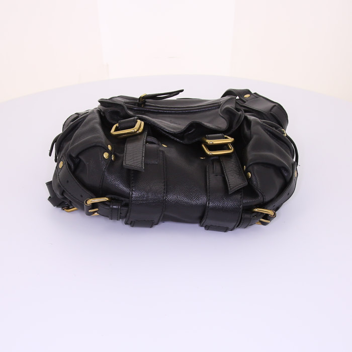 Borsa a tracolla Jerome Dreyfuss Twee Mini in pelle nera - Detail D4