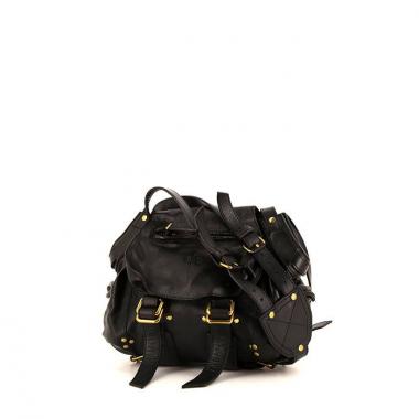 Jerome Dreyfuss Twee Mini shoulder bag in black leather