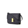 Celine Classic Box handbag in blue python - 00pp thumbnail