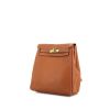 Mochila Hermès Mini Kelly Backpack en cuero togo color oro - 00pp thumbnail