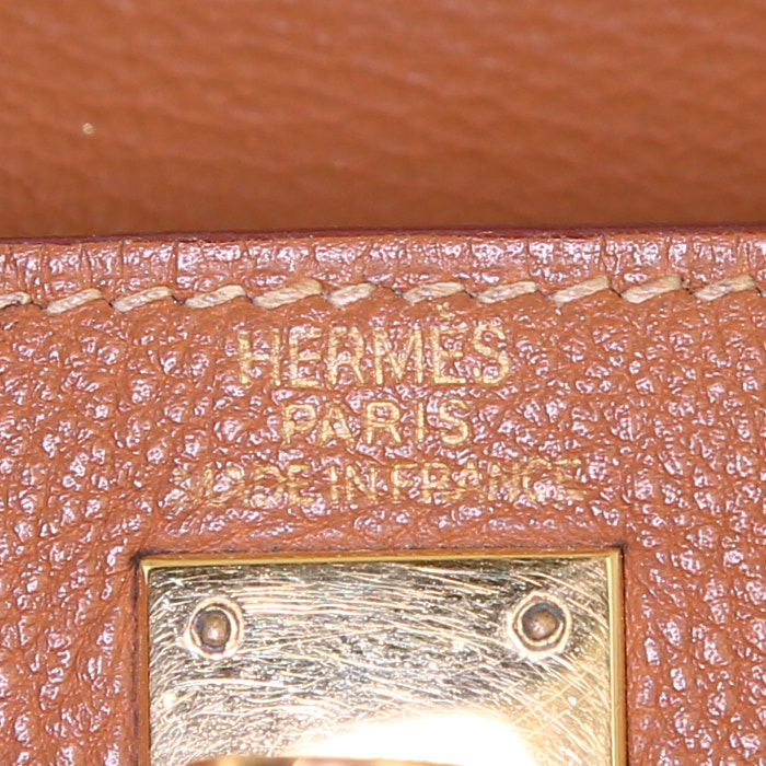 Zaino Hermès Kelly Ado in pelle togo gold - Detail D3