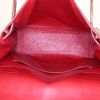 Hermès Mini Kelly Ado backpack in red box leather - Detail D2 thumbnail