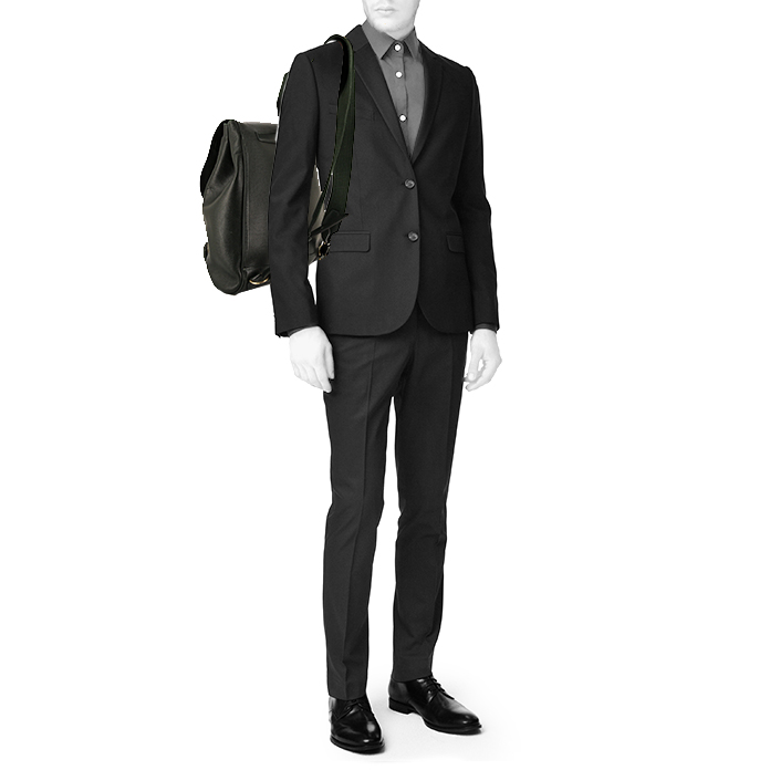 Louis Vuitton backpack in dark green taiga leather - Detail D1