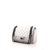 Chanel 2.55 handbag in silver leather - 00pp thumbnail