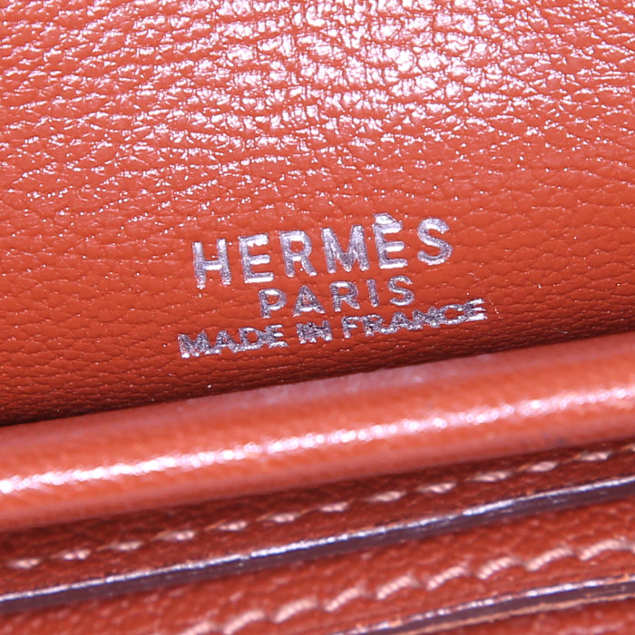Shopping bag Hermès Cabana in pelle Fjord - Detail D3