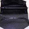 Saint Laurent Wallet on Chain shoulder bag in black grained leather - Detail D2 thumbnail