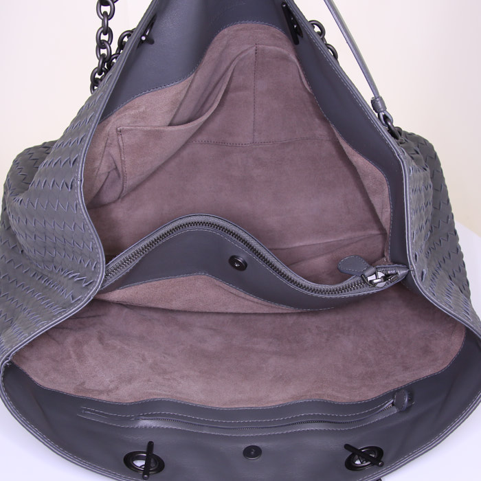 Shopping bag Bottega Veneta Fourre-tout in pelle intrecciata - Detail D2