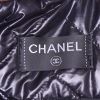 Chanel Editions Limitées shopping bag in brown canvas and black leather - Detail D3 thumbnail