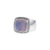 Fred Pain de Sucre medium model ring in white gold,  diamonds and moonstone - 00pp thumbnail
